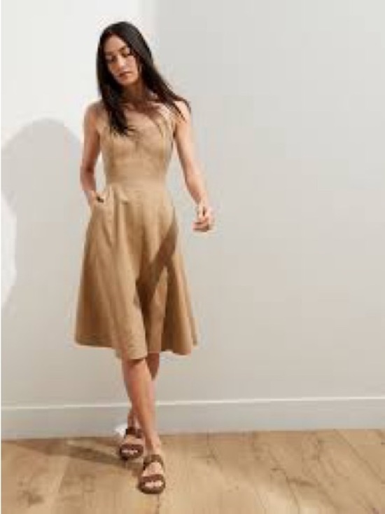 Banana Republic Dresses & Skirts - NWT Banana Republic LINEN-COTTON MIDI DRESS size 4